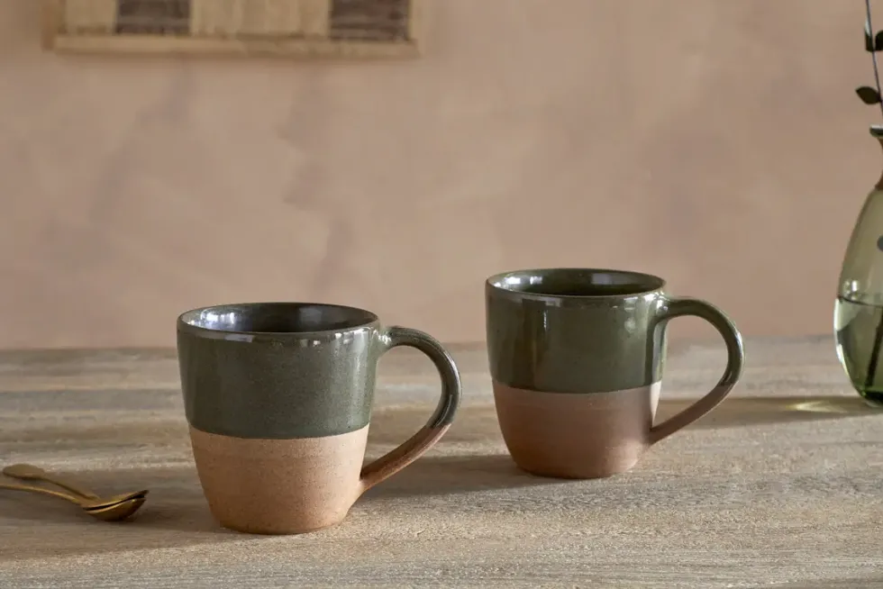Mali Mug - Forest Green - Large (Set of 2)