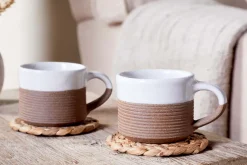 Mali Ribbed Espresso Mug - White