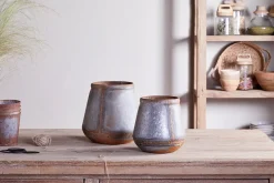 Mamba Outdoor Planter - Aged Zinc