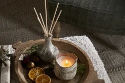 Mandarin & Clove 1 Wick Scented Candle - Antique Gold - 1 Wick