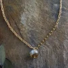 Marai Labradorite Necklace - Labradorite & Gold