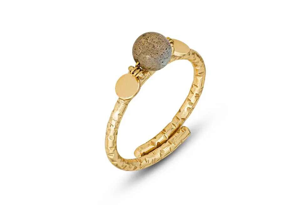 Marai Labradorite Ring - Labradorite & Gold