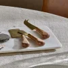 Maram Cheese Knife Set - Natural & Gold (Set of 3)