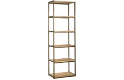 Marjori Mango Wood And Iron Standing Shelves - Narrow