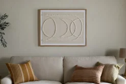 Mauri Frayed Wall Art - Neutral