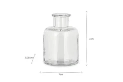 Mayumi Recycled Glass Bud Vases - Clear (Set of 3)