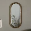 Mbwa Oval Mirror - Antique Brass