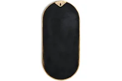 Mbwa Oval Mirror - Antique Brass