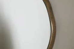 Mchanga Organic Shape Mirror - Antique Brass