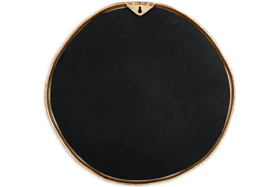 Mchanga Organic Shape Mirror - Antique Brass