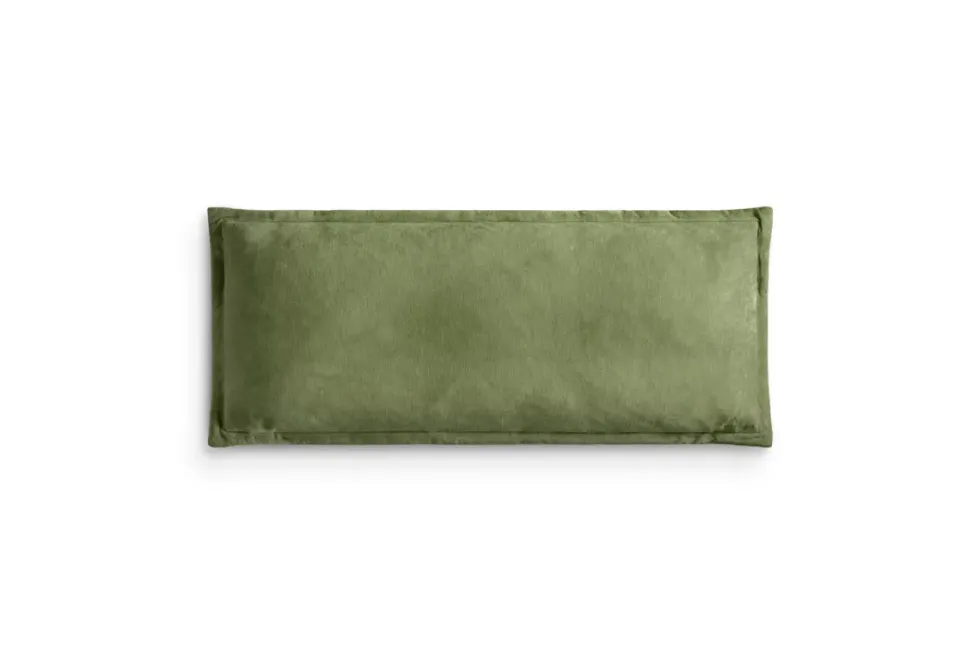 Menmai Statement Velvet Lumbar Cushion Cover - Moss Green