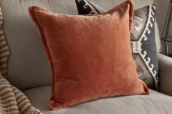 Menmai Velvet Cushion Cover - Cinnamon