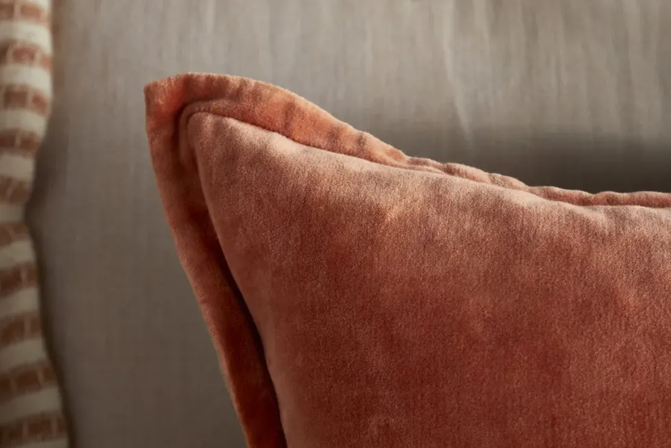 Menmai Velvet Cushion Cover - Cinnamon