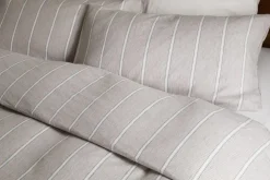 Mora Hemp & Cotton Duvet Cover - Stone Grey
