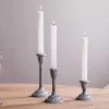 Moremi Candle Holders - Aged Zinc - (Set of 3)