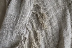 Munir Linen Throw - Charcoal