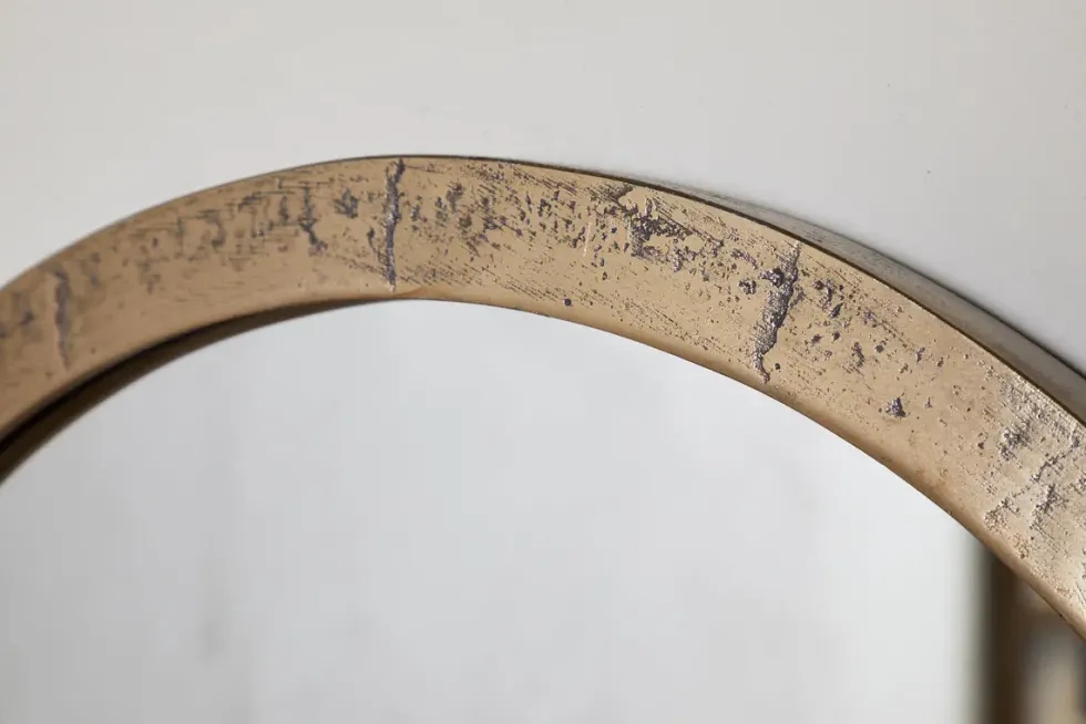 Murwara Wall Mirror - Antique Brass