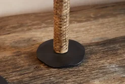 Musika Woven Candlestick - Black & Natural