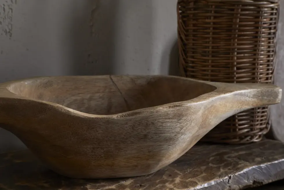 Naashta Handled Serving Bowl - Natural