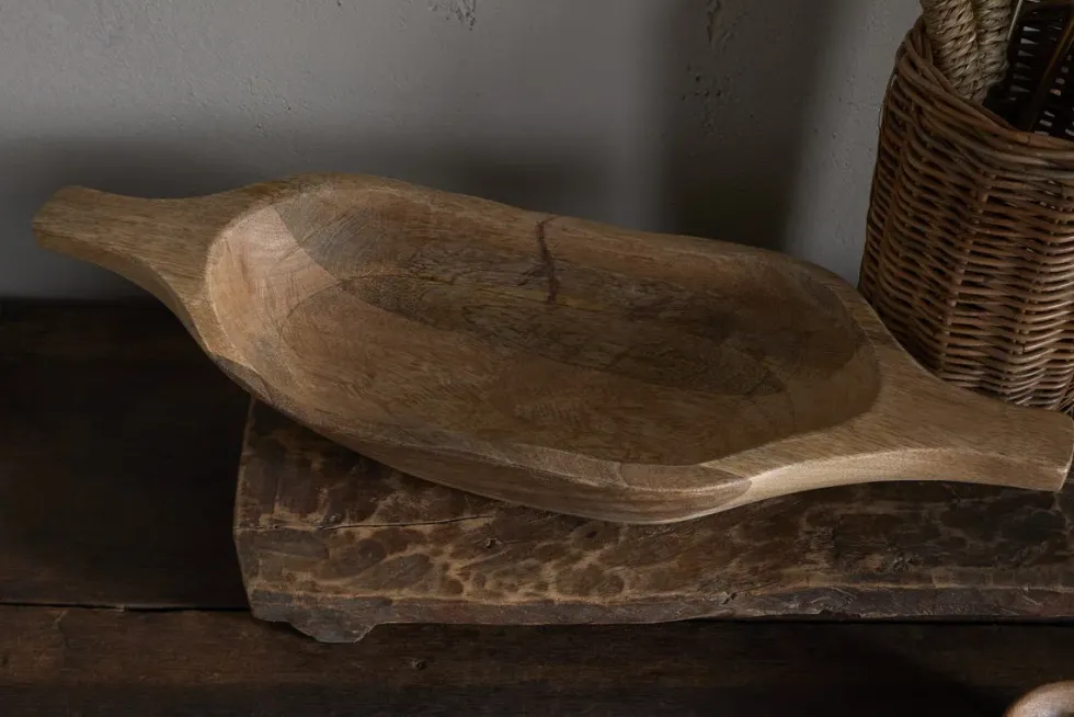 Naashta Handled Serving Bowl - Natural