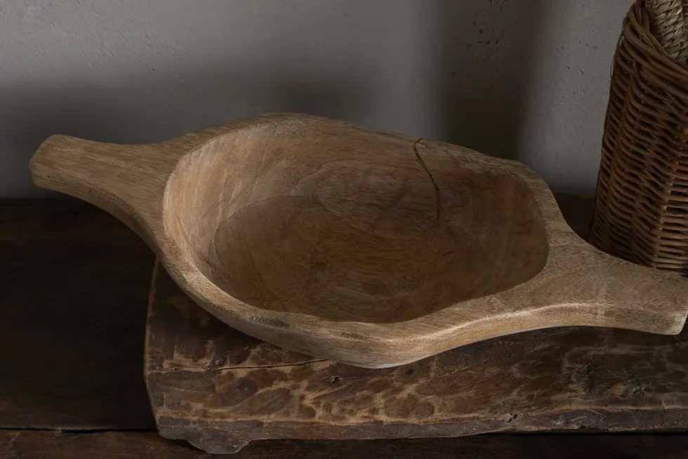 Naashta Handled Serving Bowl - Natural
