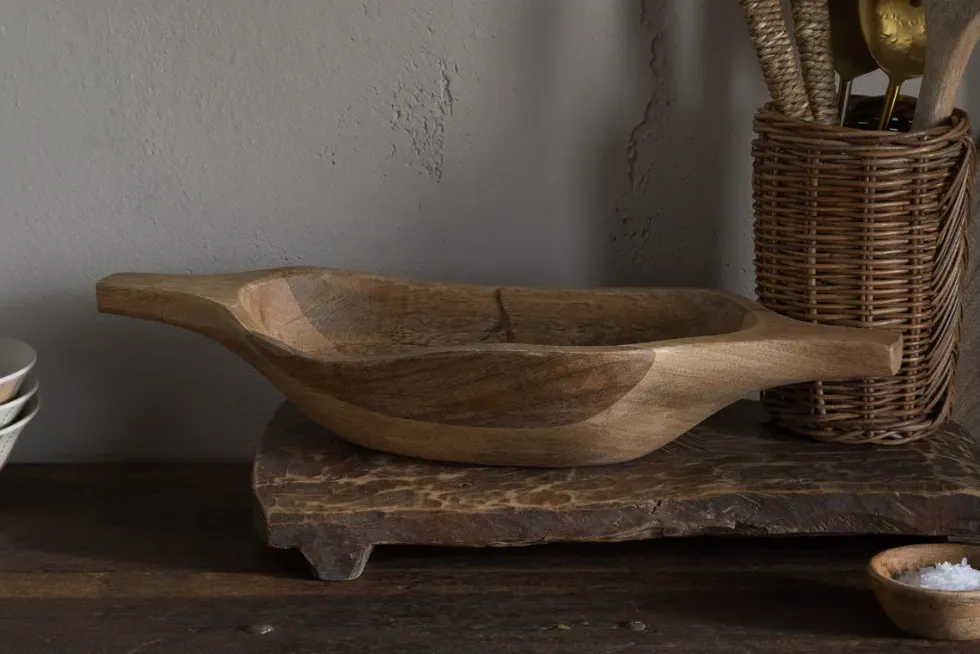 Naashta Handled Serving Bowl - Natural