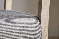 Nadeeka Linen Upholstered Counter Chair - Soft Grey