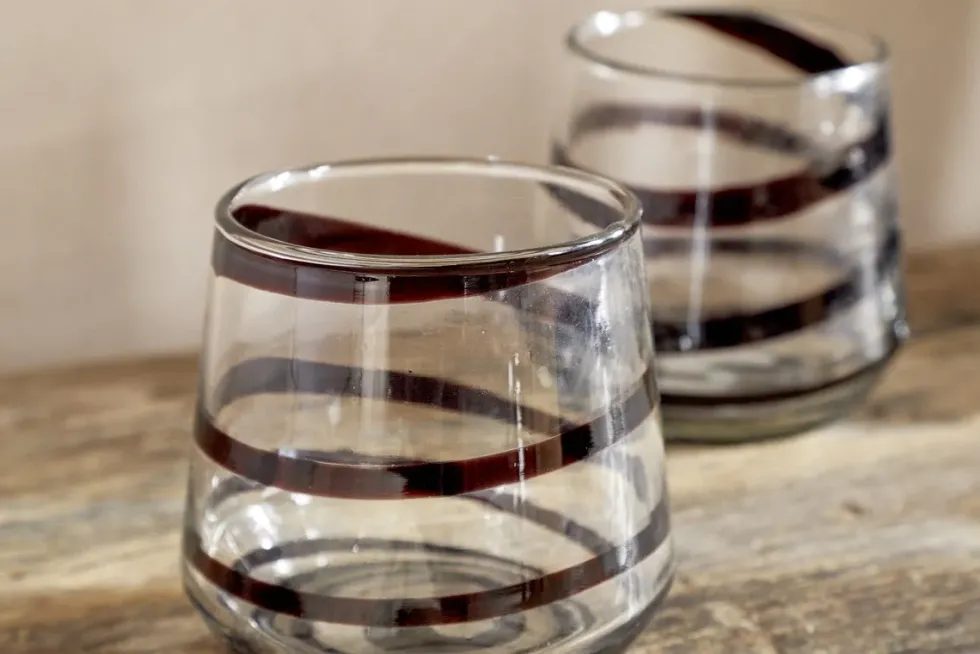 Nadia Tumbler - Mocha - (Set of 4)