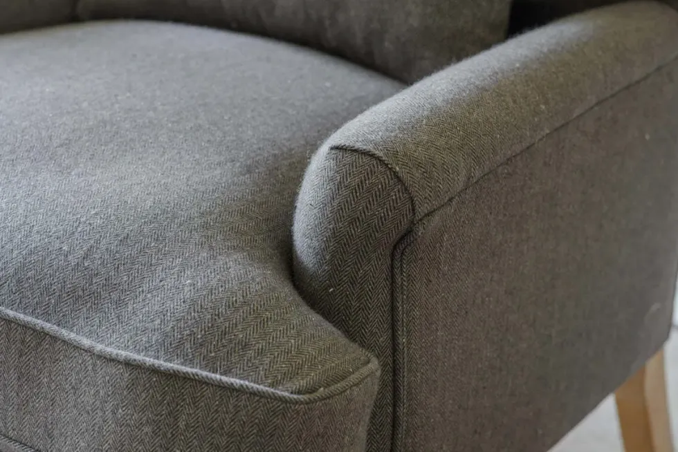 Nalla Wool Armchair - Charcoal