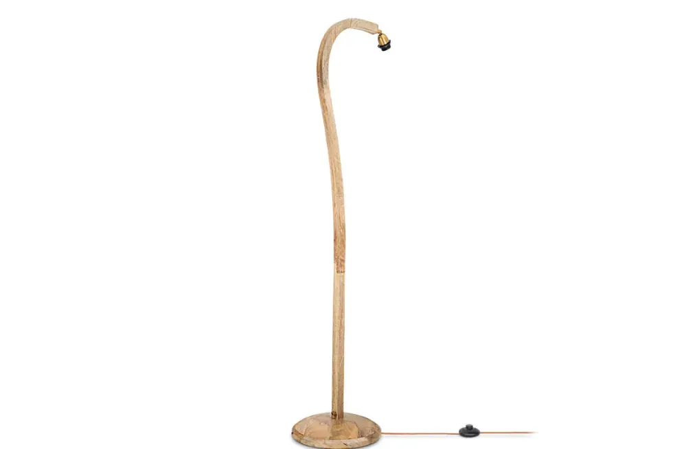 Namira Mango Wood Floor Lamp - Natural