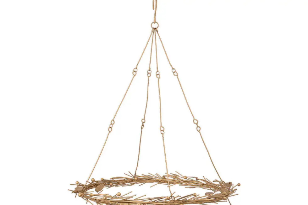 Natesa Hanging Wreath - Brass
