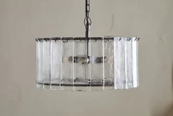 Nauka Statement Pendant - Aged Bronze & Clear