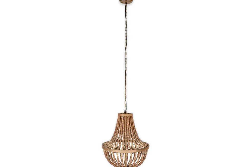 Neela Mango Wood Pendant - Natural
