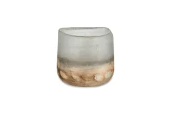 Ngolo Tealight Holder - Aged Smoke