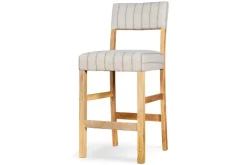 Nidhi Linen Upholstered Counter Chair - Natural