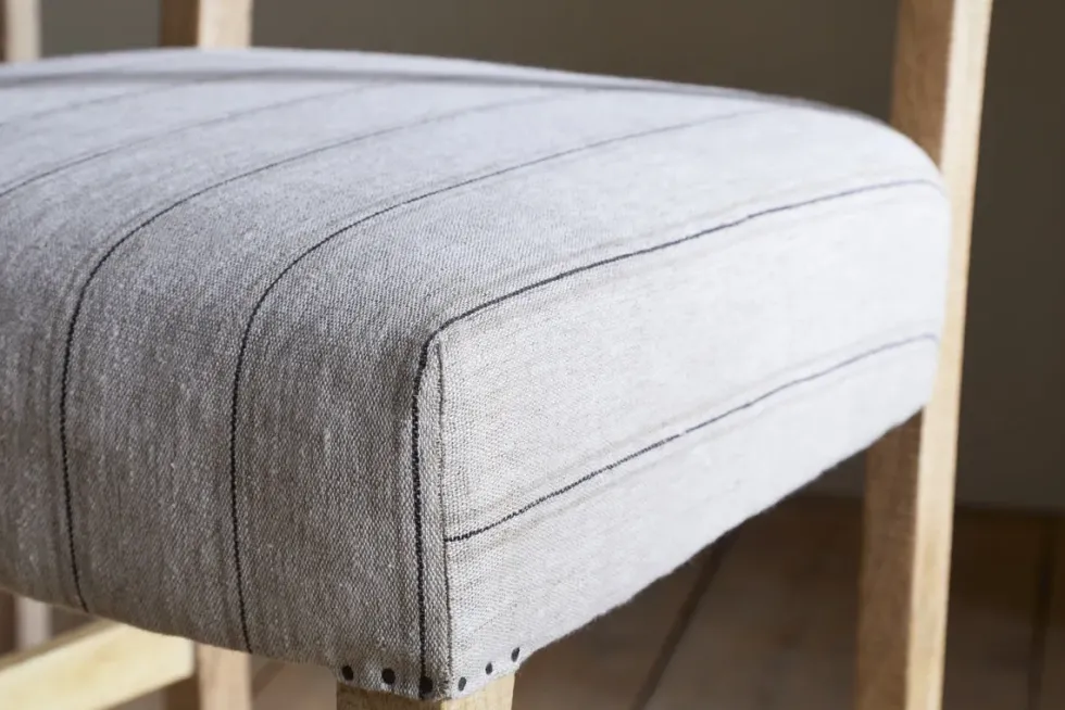 Nidhi Linen Upholstered Counter Chair - Natural