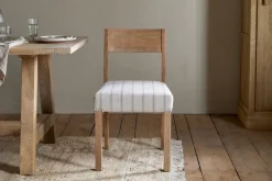 Nidhi Linen Upholstered Dining Chair - Natural