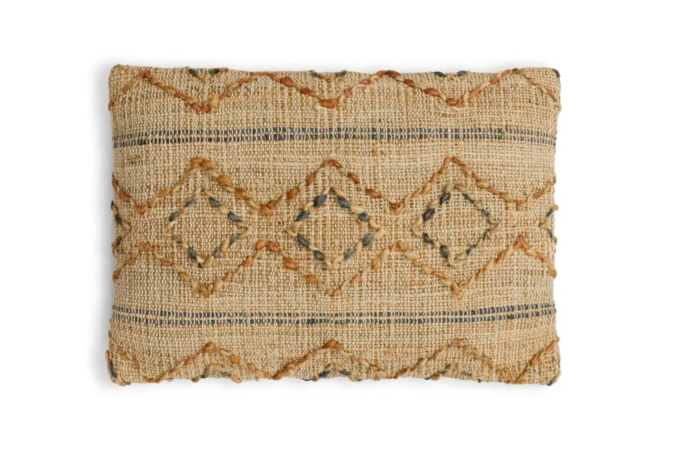 Nila Esha Cushion Cover - Rust & Indigo