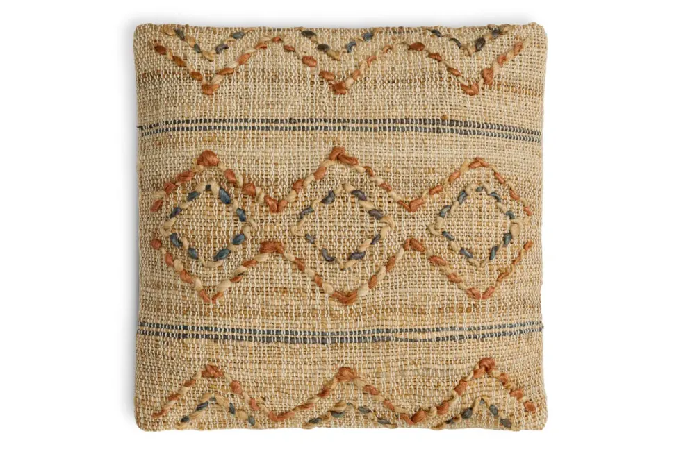Nila Esha Cushion Cover - Rust & Indigo