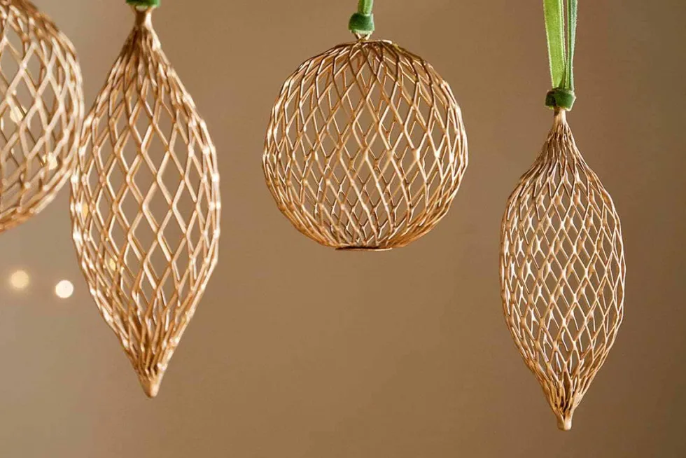 Nirav Wire Baubles - Brass (Set of 4)