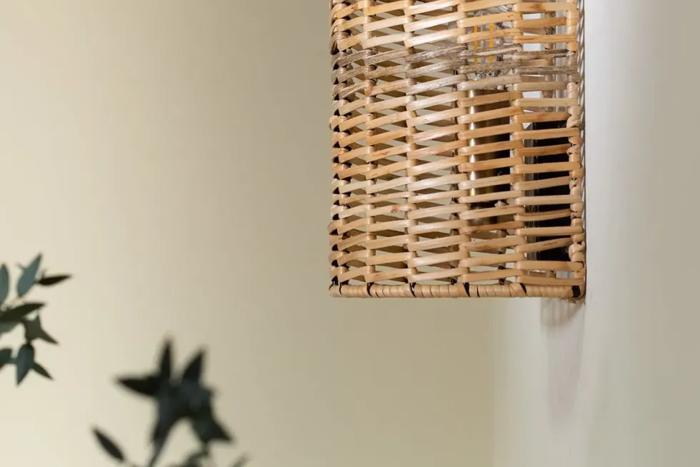 Noko Rattan Wall Lamp - Small