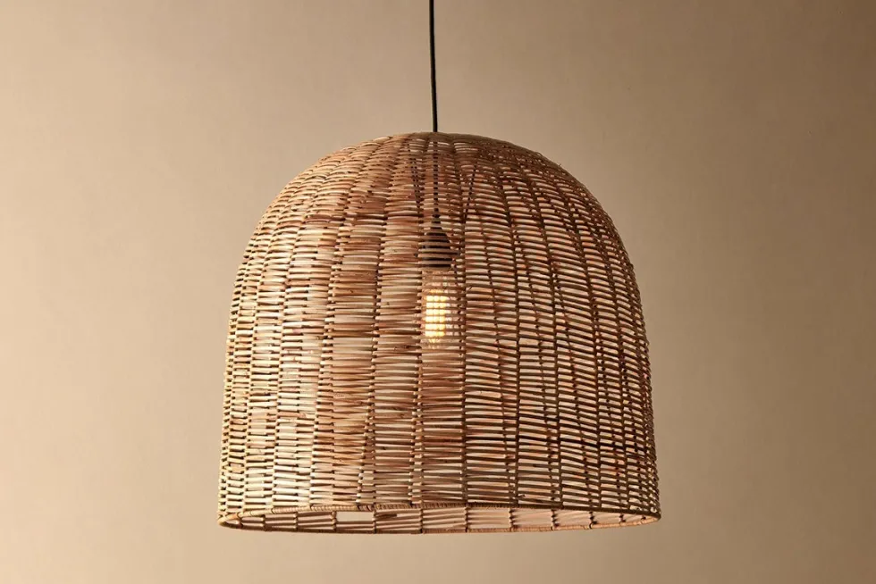 Noko Wicker Dome Pendant - Large