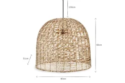 Noko Wicker Dome Pendant - Large