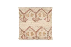 Nuvali Cotton & Jute Cushion Cover - Rust