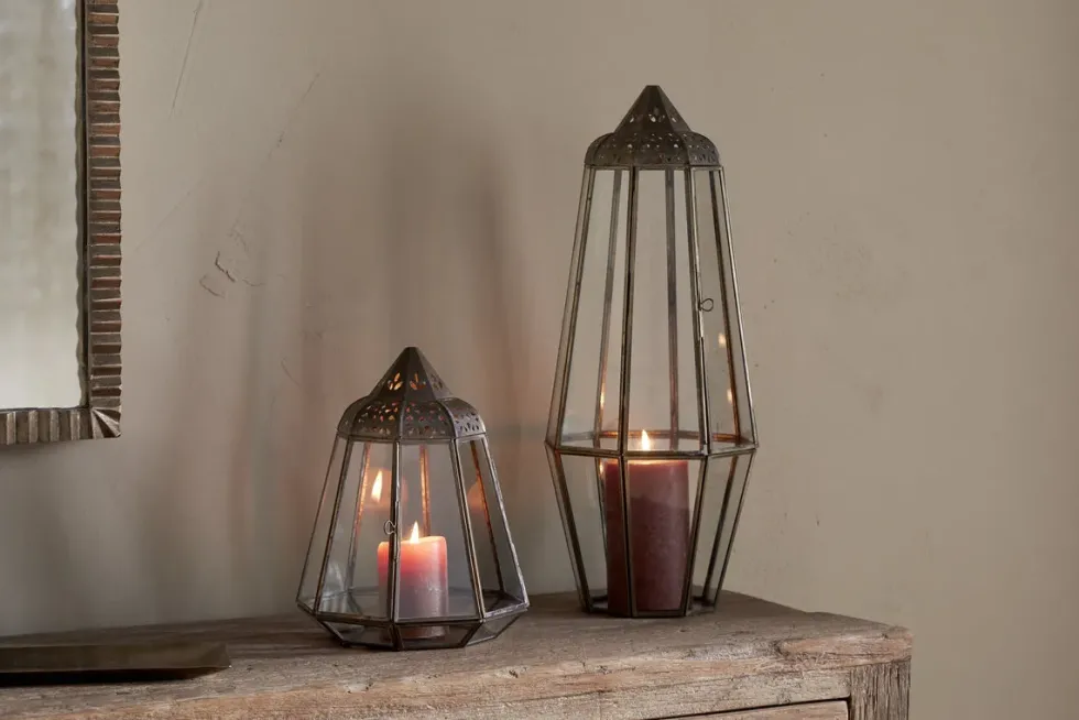 Nyiruan Lantern - Brass & Clear