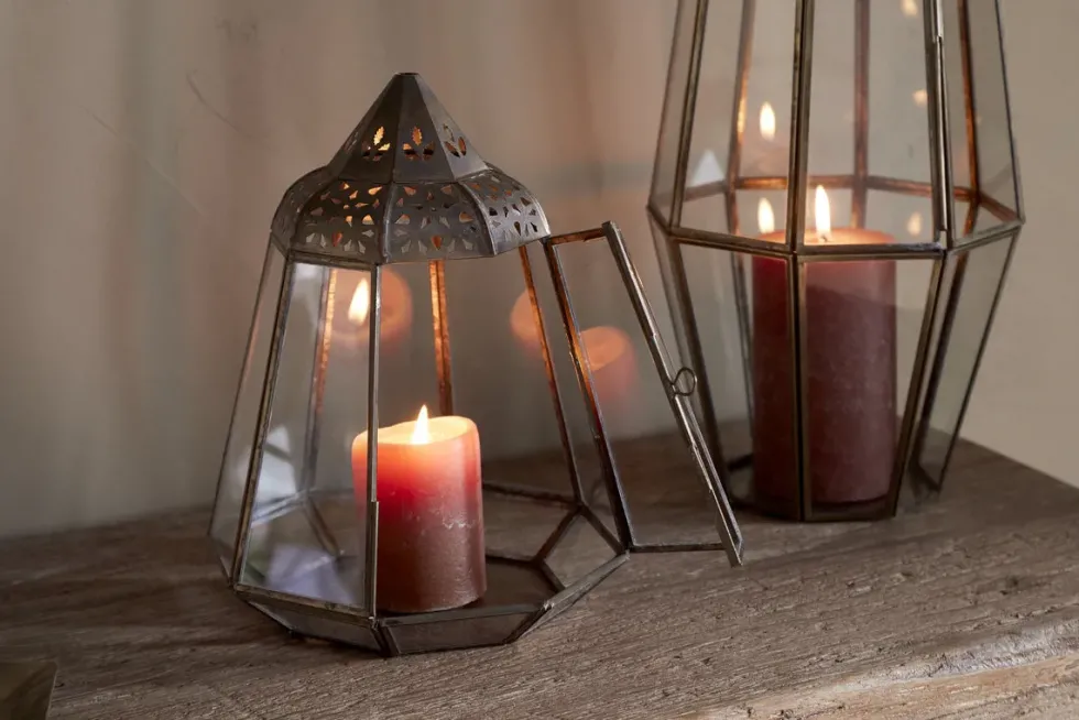 Nyiruan Lantern - Brass & Clear