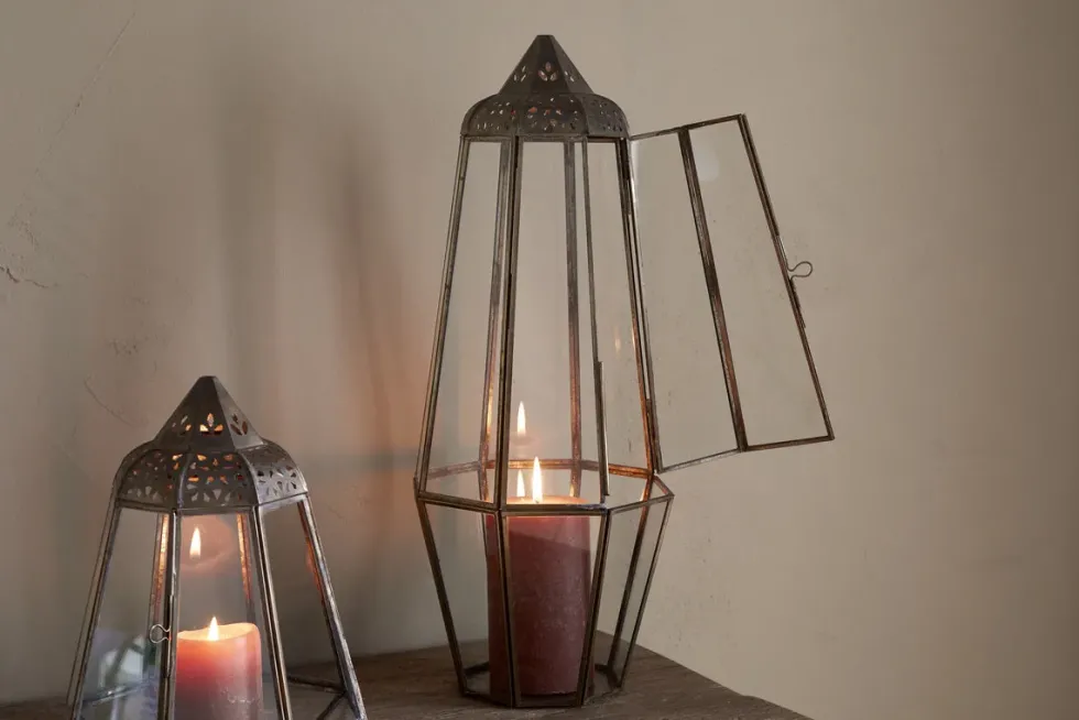 Nyiruan Lantern - Brass & Clear