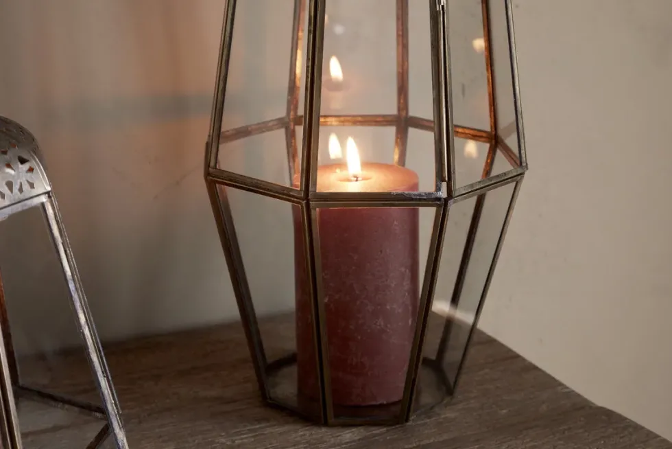 Nyiruan Lantern - Brass & Clear