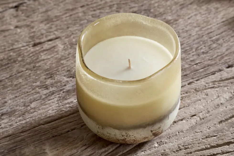 Oakmoss & Rose 1 Wick Scented Candle - Yellow - 1 Wick