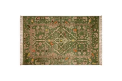 Okuta Jute Heirloom Rug - Olive Green
